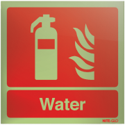 Water Fire Extinguisher Nite-Glo Acrylic Signs