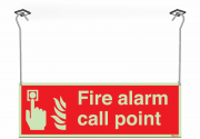 Xtra-Glo Fire Alarm Call Point Hanging Sign