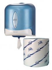 Tork® White Reflex Paper And FREE Blue Dispenser