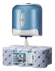 Tork® Reflex Blue Paper FREE Blue Dispenser