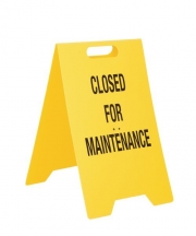Closed For Maintenance Heavy Duty Floor Stands