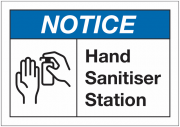 Notice Hand Sanitiser Station Signs