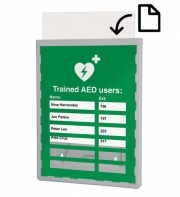 Trained AED Users Sign Update System