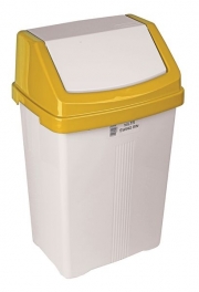 Colour Coded Swing Bins Yellow Lid