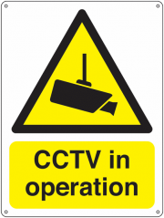 CCTV In Operation Vandal Resistant Sign