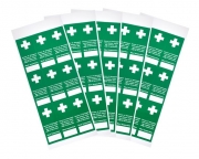 Tamper Proof First Aid Inspection Labels