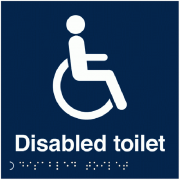 Disabled Toilet Tactile And Braille Signs