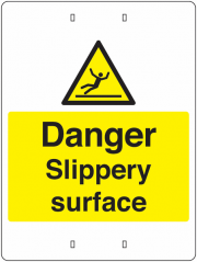 Danger Slippery Surface Post Mount Signs