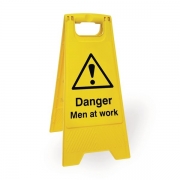 Danger Men At Work Floor Stands