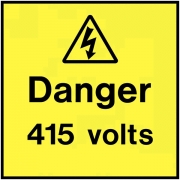 Danger 415 Volts Labels