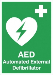 AED Automated External Defibrillator Tabletop Signs