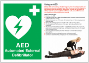Automated External Defibrillator AED Guidance Signs