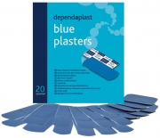 Water Resistant Blue Catering Plasters