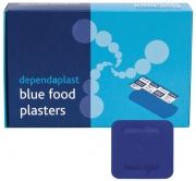Blue Water Resistant Square Catering Plasters