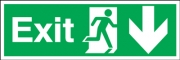 Exit Arrow Down Signs