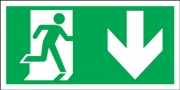 Exit With Directional Arrow Down Signs