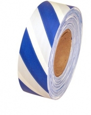 Fluorescent Blue And White Flagging Tapes