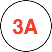 3A Fuse Rating Electrical Labels