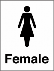 Female Washroom And Toilet Signs