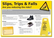 Slips, Trips & Falls Are You Reducing The Risks? Poster
