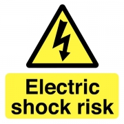 Warning Electric Shock Risk Labels