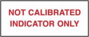 Not Calibrated Indicator Only Cloth Labels