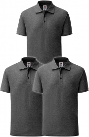 Pack Of 3 Fruit Of The Loom Polo Shirts