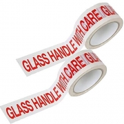 Glass Handle With Care Tape