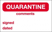 Quarantine Labels