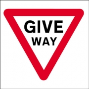 Give Way Works Stanchion Traffic Signs
