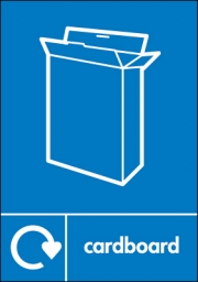 Cardboard Waste WRAP Recycling Signs