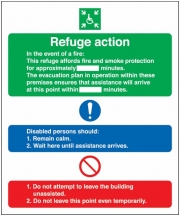 Refuge Action Multi Message Notice Signs