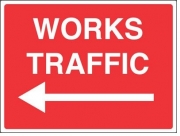 Works Traffic Arrow Left Signs
