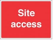Site Access Construction Site Signs