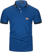 Short Sleeve Contrasting Colour Polo Shirts