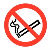 No Smoking Symbol Labels