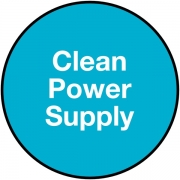 Clean Power Supply Plug Labels