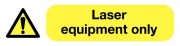 Laser Equipment Only Labels