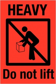 Heavy Do Not Lift Labels
