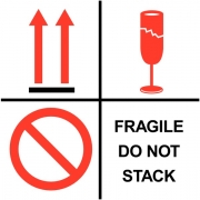 Fragile Do Not Stack Labels