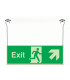 Xtra-Glow Exit Arrow Up Right Hanging Sign