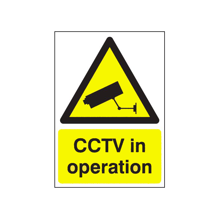 CCTV In Operation Polycarbonate Warning Signs