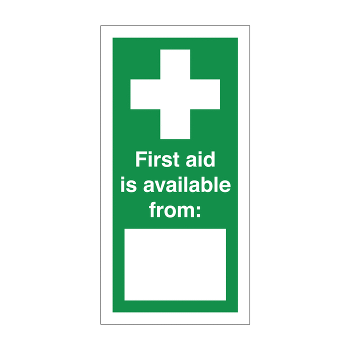 First Aid Is Available From Vinyl Safety Labels On-a-Roll