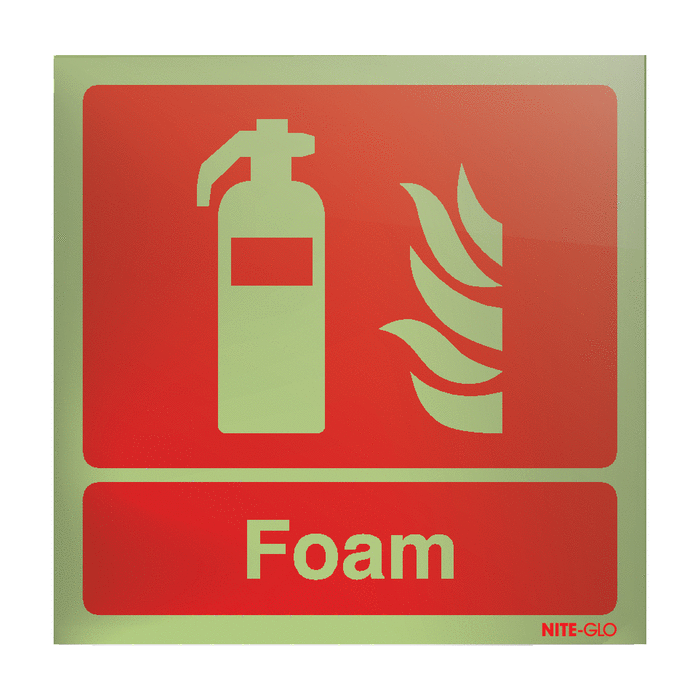 Nite-Glo Foam Fire Extinguisher Acrylic Sign