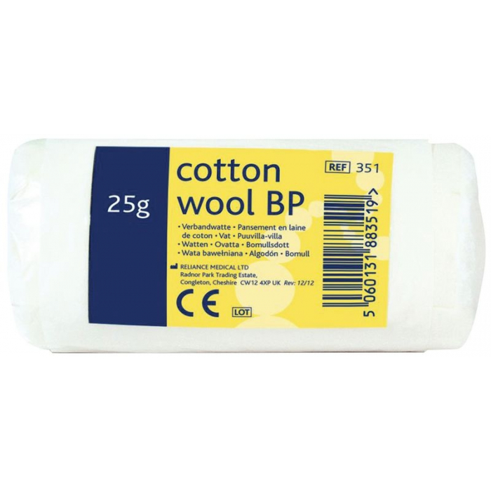 First Aid Cotton Wool Roll Single Roll 25g