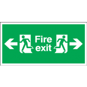 Fire Exit Arrow Left Arrow Right Sign
