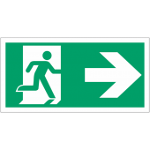 Running Man And Arrow Right Symbol Sign