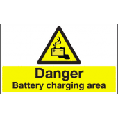 Danger Battery Charging Area Sign