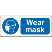 Wear Mask Aluminium Sign