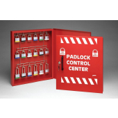 Red Powder Coated Padlock Control Cabinets